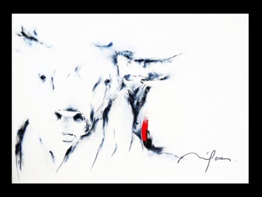 绘画 标题为“364_toro” 由René Goxes, 原创艺术品, 油