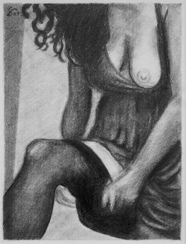Studio di modella 5 Disegno intitolato "Studio di modella 5" da Stefano Di Marco, Opera d'arte originale