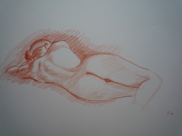 Disegno intitolato "Croquis 1" da Stefano Di Marco, Opera d'arte originale, Carbone