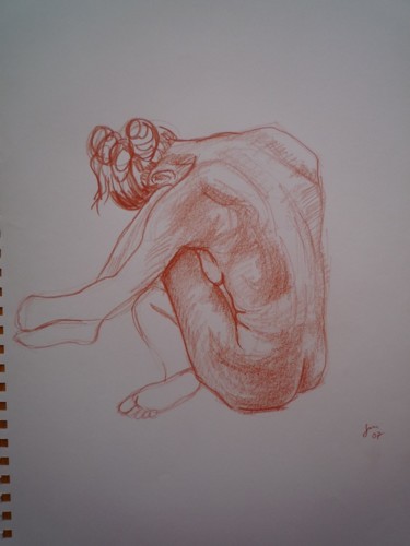 Disegno intitolato "Croquis 3" da Stefano Di Marco, Opera d'arte originale, Carbone