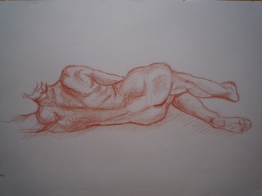 Disegno intitolato "Croquis 6" da Stefano Di Marco, Opera d'arte originale, Carbone