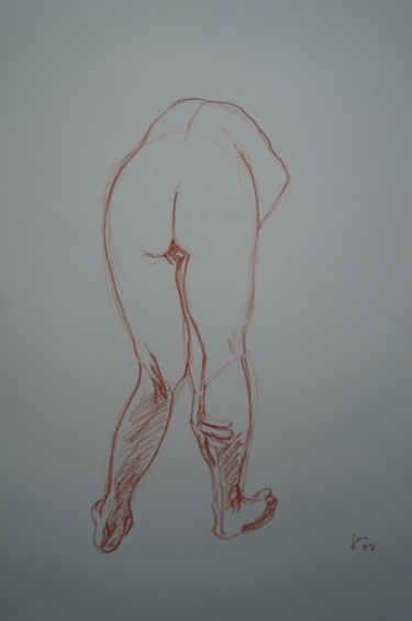 Disegno intitolato "Croquis 7" da Stefano Di Marco, Opera d'arte originale, Carbone