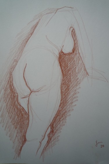 Disegno intitolato "Croquis 9" da Stefano Di Marco, Opera d'arte originale, Carbone