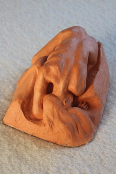 Scultura intitolato "Danaide da Rodin" da Stefano Di Marco, Opera d'arte originale, Terracotta