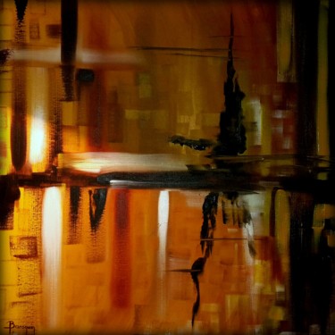 Painting titled "Ocre" by Sébastien Baraquin, Original Artwork, Acrylic