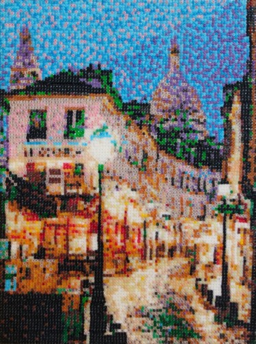 Pittura intitolato "Montmartre" da Stefano Di Marco, Opera d'arte originale