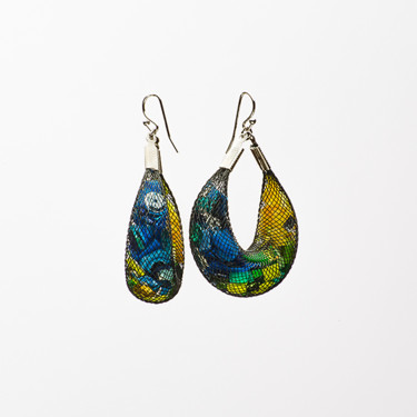 Artisanat intitulée ""Les Merveilleuses"…" par Zampo, Œuvre d'art originale, Boucles d'oreilles