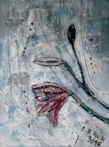 Peinture intitulée "Von der Knospe zur…" par Renate Kock, Œuvre d'art originale, Acrylique