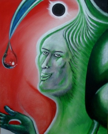 Schilderij getiteld "The Fall" door Pascal Van Der Heijden, Origineel Kunstwerk, Acryl