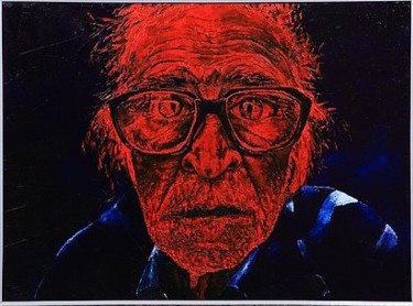 Картина под названием "the-sad-man.jpg" - Volodya Hubanov, Подлинное произведение искусства, Масло