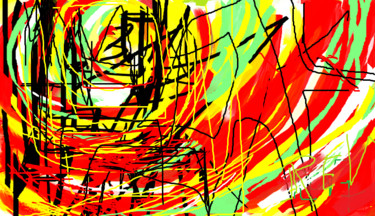 Arts numériques intitulée "Lumière bûlée" par Rev, Œuvre d'art originale, Peinture numérique