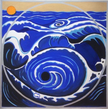 Soleil et acier (à Mishima) Peinture intitulée "Soleil et acier (à…" par Dominique Berton, Œuvre d'art originale