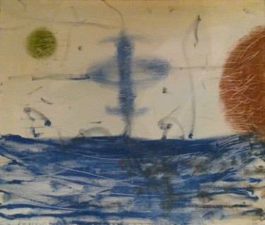 Schilderij getiteld "The day before" door Pascal Van Der Heijden, Origineel Kunstwerk, Acryl
