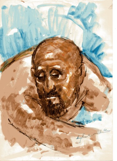 Pintura intitulada "005 - Figura" por Luiz Carlos De Andrade Lima, Obras de arte originais, Aquarela