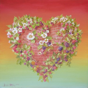 Liberté, Amour protégé. Cœur mur mûres Saint-Valentin