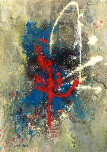 Peinture intitulée "Signes" par Gipéhel, Œuvre d'art originale, Acrylique
