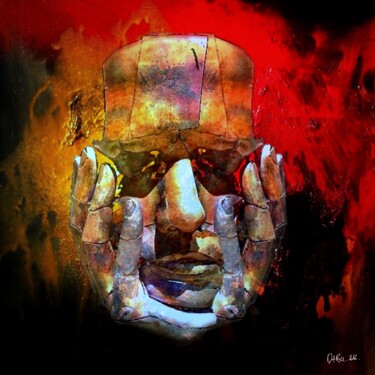 Peinture intitulée "TÊTE." par Dabu., Œuvre d'art originale, Acrylique