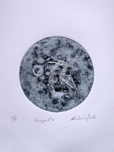 印花与版画 标题为“Compo N° 6” 由Elke Thiébaut, 原创艺术品, 其他