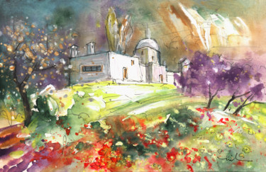 Peinture intitulée "A Finca In Turre 01" par Miki De Goodaboom, Œuvre d'art originale, Gouache