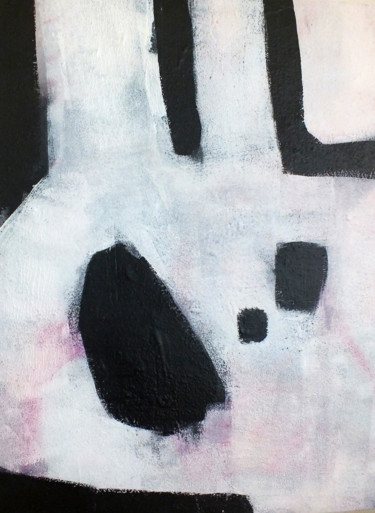 Painting titled "Black & White Harmo…" by Vanja Marojevic, Original Artwork, Acrylic