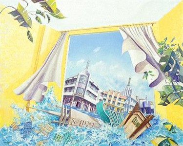 "345 Ocean" Ma toute première peinture 1988