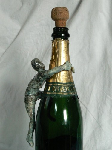 Sculpture intitulée "SPORT EN CHAMPAGNE.…" par Venner Fanch, Œuvre d'art originale, Céramique