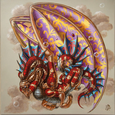 제목이 "Dragon and a ladybi…"인 미술작품 Victor Molev로, 원작, 기름