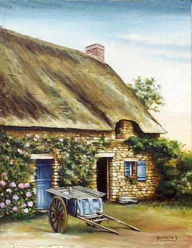 Peinture intitulée "EN BRETAGNE" par Yvette Matysiak, Œuvre d'art originale, Huile
