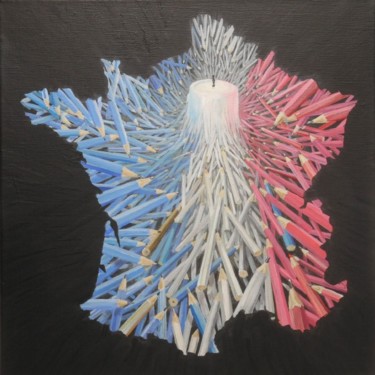 Bougie Charlie en Bleu blanc rouge