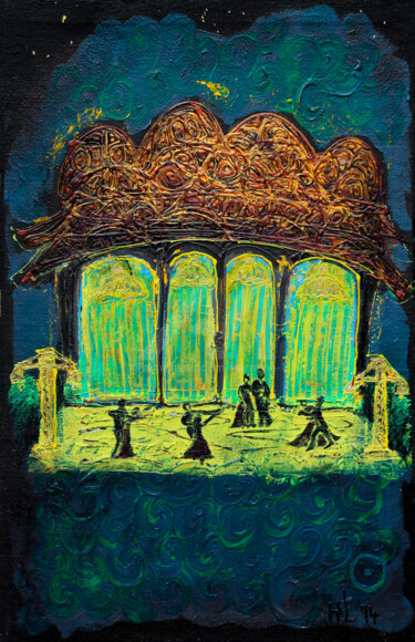 Painting titled "2-6-leis-dance.jpg" by Beauty Heart Concepts, Original Artwork, Acrylic