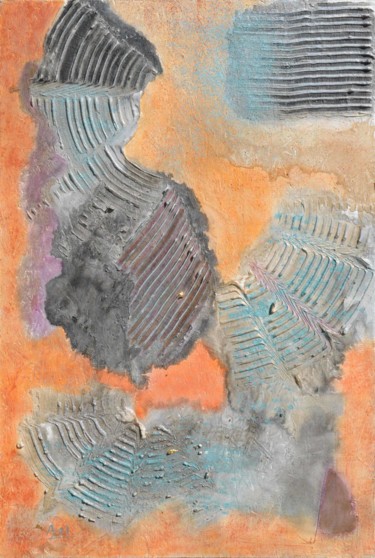 Chutes industrielles 2 Painting titled "Chutes industrielle…" by Ayel, Original Artwork, Oil Mounted on Wood Stretcher frame