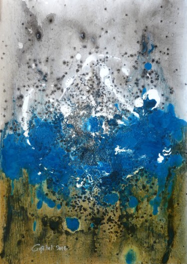 Peinture intitulée "Le Chant de la Terre" par Gipéhel, Œuvre d'art originale, Acrylique