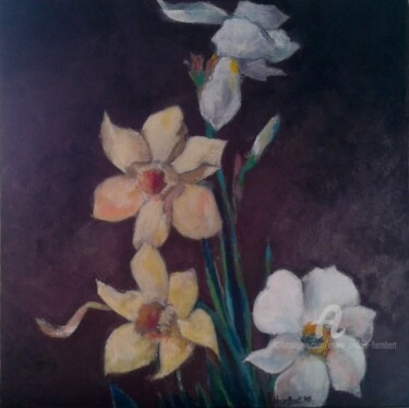 Peinture intitulée "Eclat du printemps" par Marie Andrée Hembert, Œuvre d'art originale, Acrylique Monté sur Châssis en bois