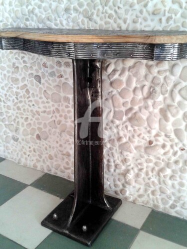 Sculpture intitulée "desserte001-1-77x10…" par Dominique Richard, Œuvre d'art originale, Métaux