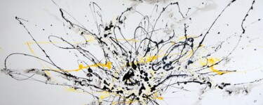 Peinture intitulée "Flower power III" par Erwin Bruegger, Œuvre d'art originale, Émail