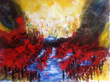 제목이 "MIGRATIONS"인 미술작품 Christiane Guerry로, 원작, 아크릴