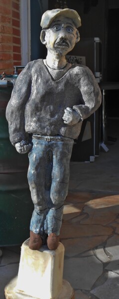 Sculpture intitulée "Pétanque" par Quinquin, Œuvre d'art originale, Céramique