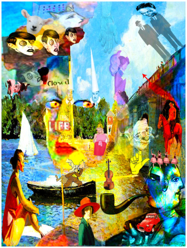 "BY THE RIVER SEINE" başlıklı Dijital Sanat Jean Mirre tarafından, Orijinal sanat