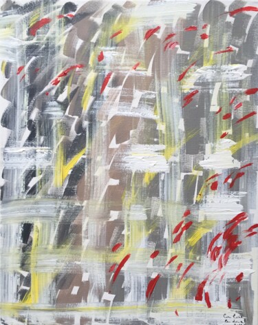 Peinture intitulée "New-York" par Caroline Montigneaux, Œuvre d'art originale, Acrylique