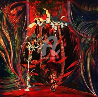 Peinture intitulée "LE SOUFFLE" par Marilyne Lavoisier, Œuvre d'art originale, Acrylique