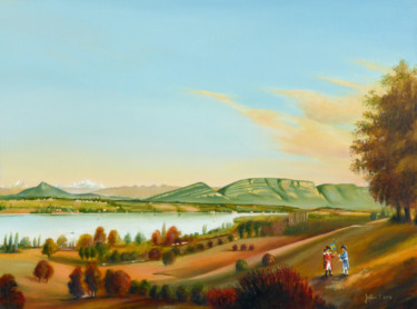 Bicentenaire à Pregny-Chambésy Painting titled "Bicentenaire à Preg…" by Philippe Juttens, Original Artwork, Oil