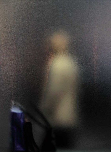 Peinture intitulée "L'arrêt de bus 3" par Adrienne Arth, Œuvre d'art originale