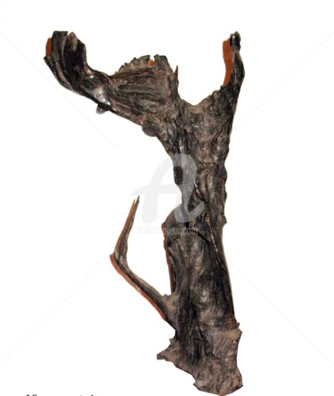Sculpture intitulée "prayer" par Revaz Verulidze, Œuvre d'art originale, Bois