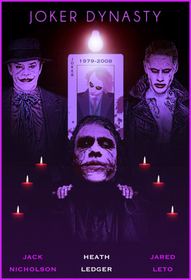 Arts numériques intitulée "joker-tribute-poste…" par David Djanbaz, Œuvre d'art originale, Photo montage