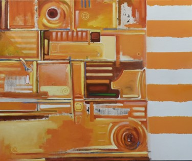 Peinture intitulée "Farm 70's" par Pascal Buffard, Œuvre d'art originale