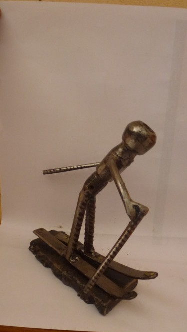 Sculpture intitulée "photos-portable-scu…" par Christian Canivenc, Œuvre d'art originale, Métaux