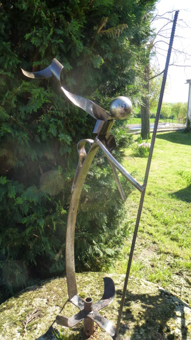 Sculpture intitulée "photos-portable-scu…" par Christian Canivenc, Œuvre d'art originale, Métaux