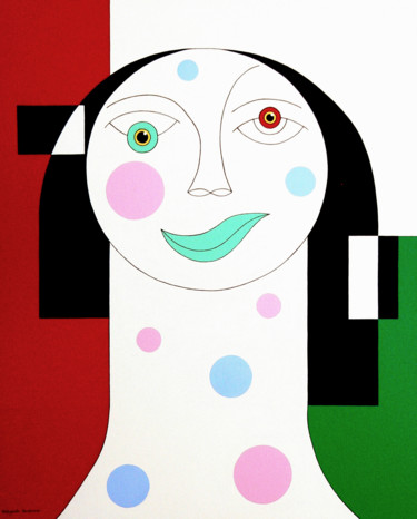Tristesse Peinture intitulée "Tristesse" par Hildegarde Handsaeme, Œuvre d'art originale, Acrylique Monté sur Aluminium