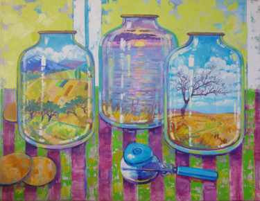 绘画 标题为“Original oil painti…” 由Анна Гапонюк, 原创艺术品, 油 安装在木质担架架上