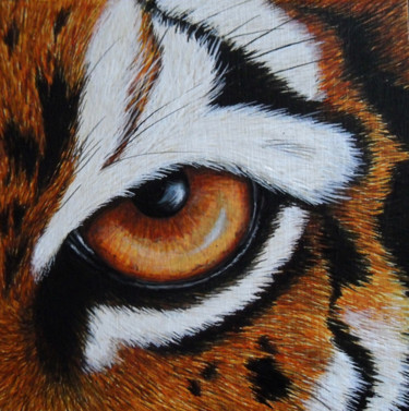 Painting titled "Vignettes - "Khan"" by Victoria Armstrong, Original Artwork, Acrylic